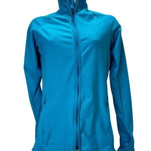 Nike Dry Fit Teal Double Zip Running Yoga Gym Jacket Size M
